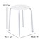Flash Furniture Plastic Nesting Stack Stools, 17.5"Height, Assorted Colors, PK5 LE-S1-MC-GG - alternate 4
